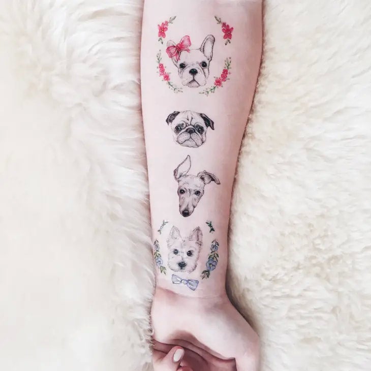 Custom Pet Temporary Tattoo Sticker - OhMyTat